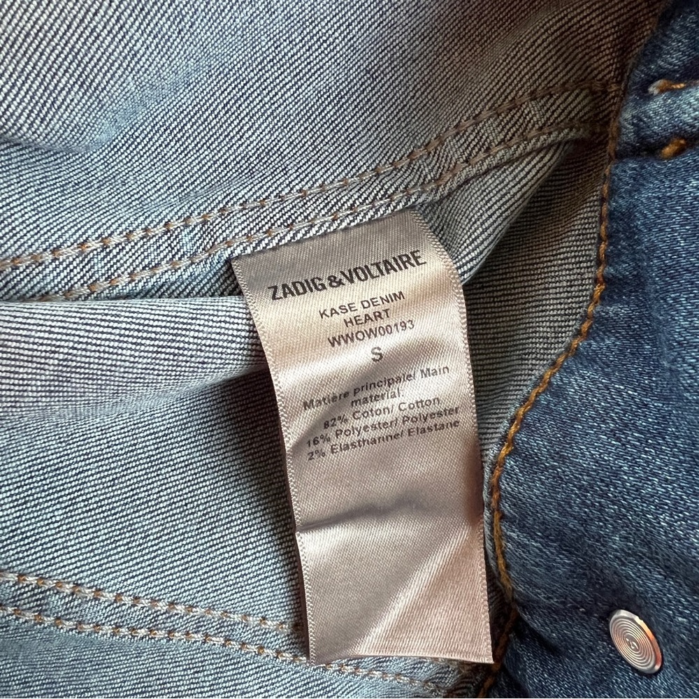 Zadig & Voltaire Denim Heart Jacket - Picture 12 of 12